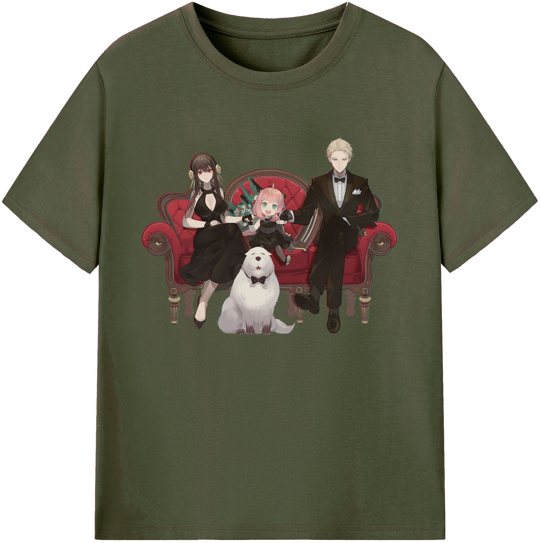 （画像用） SPY×FAMILY间谍家家酒 綿100％ メンズ半袖Tシャツ｜肌触りやわらか＆通気性